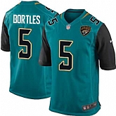 Nike Men & Women & Youth Jaguars #5 Bortles Green Team Color Game Jersey,baseball caps,new era cap wholesale,wholesale hats